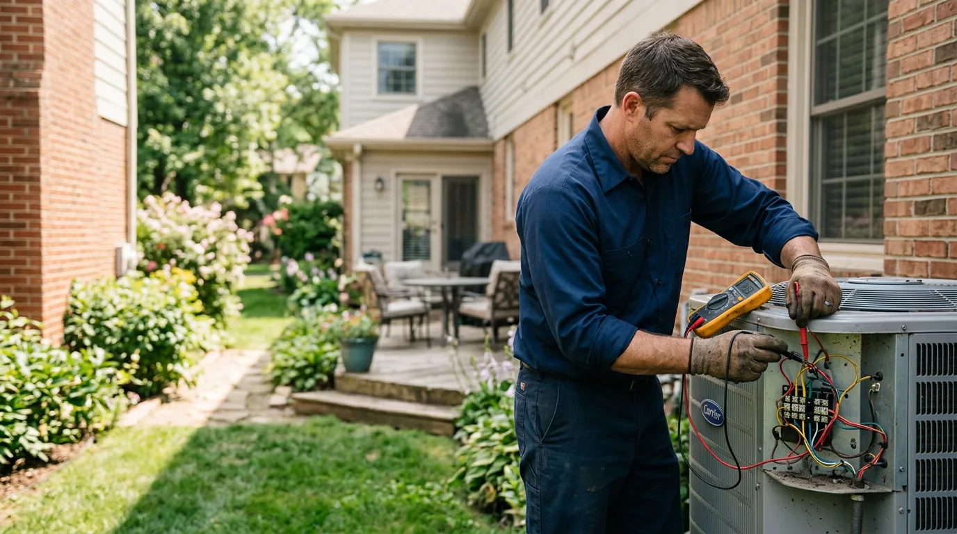 HVAC technician working near Carpinteria, CA